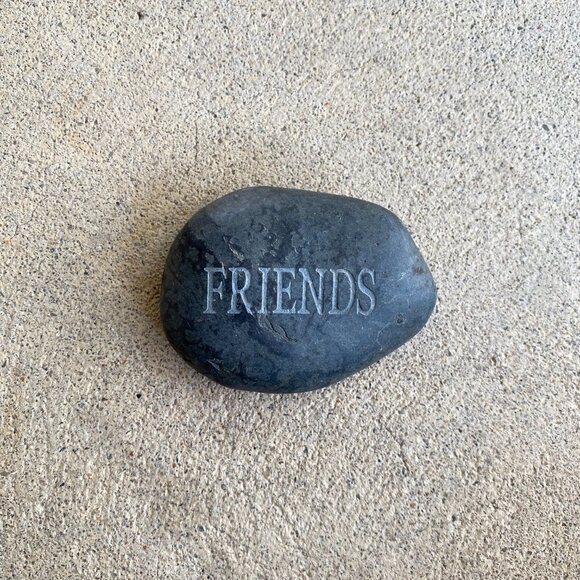 Inspirational Engraved Black River Stone - Picture 8 of 11